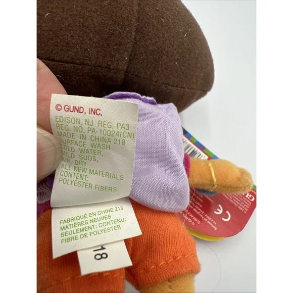 2002 Gund Dora the Explorer 6" Stuffed Animal Plush New With Tags NOS Vintage - Picture 11 of 13